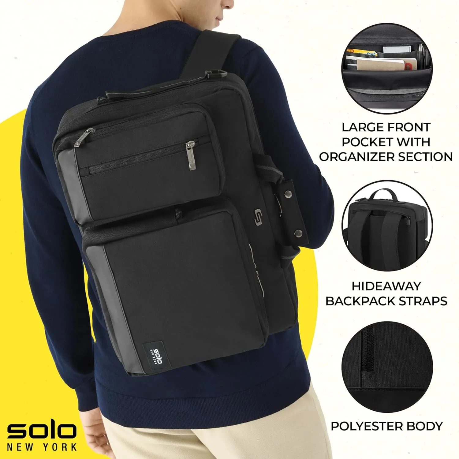 Solo New York Duane Hybrid Briefcase