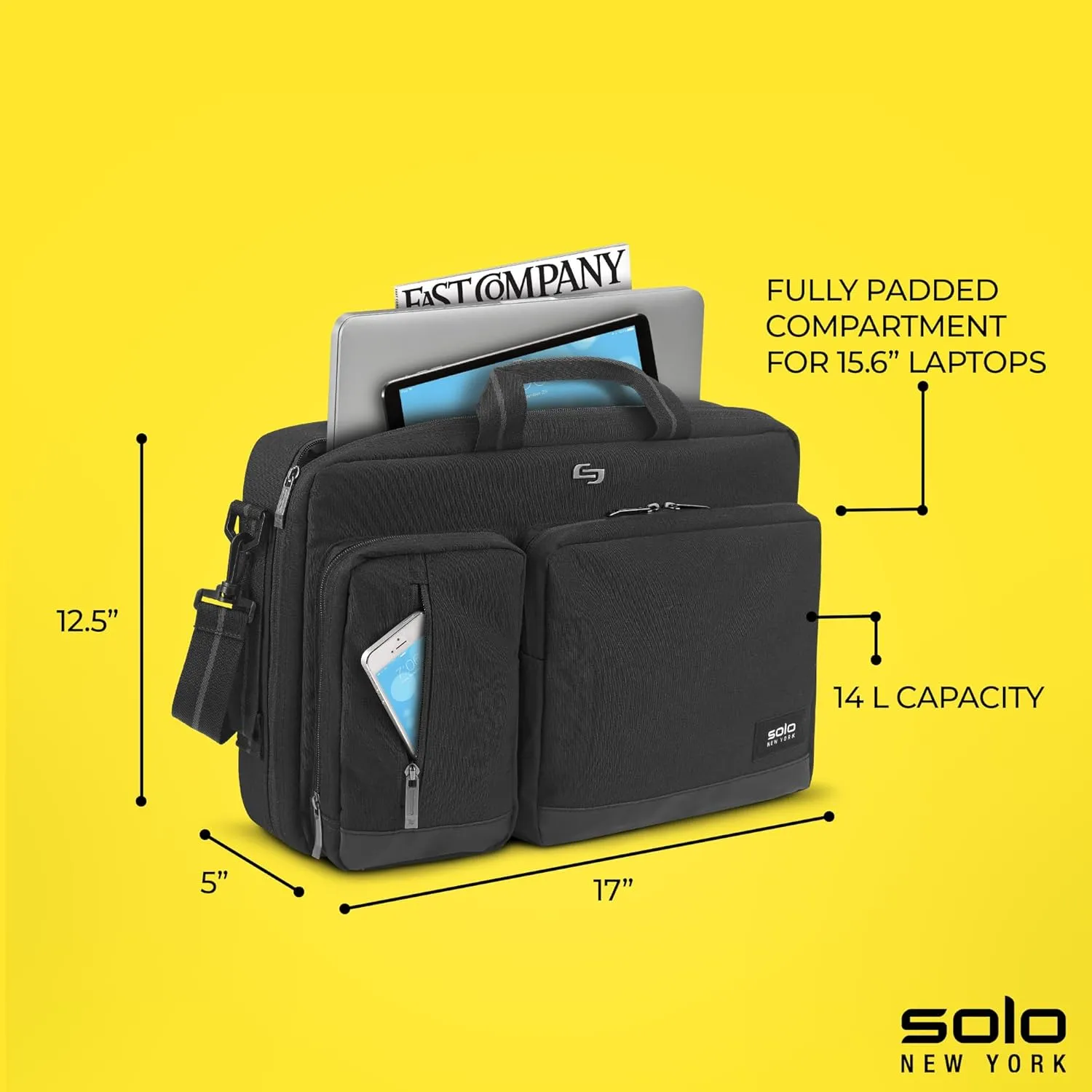 Solo New York Duane Hybrid Briefcase