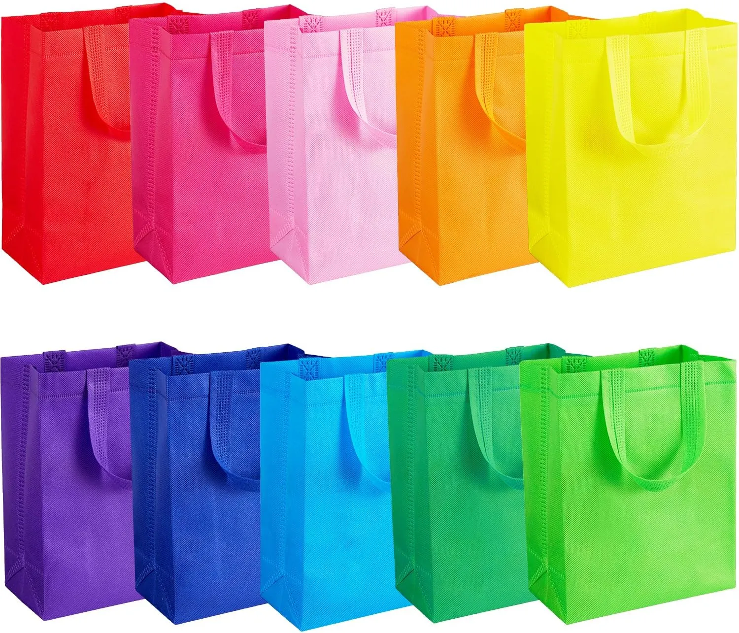 SPERPAND 20Pcs Gift Bags Medium Size, Reusable Goodie Bag, Gift Bags with Handles for Party Favors, Birthday, Baby Shower