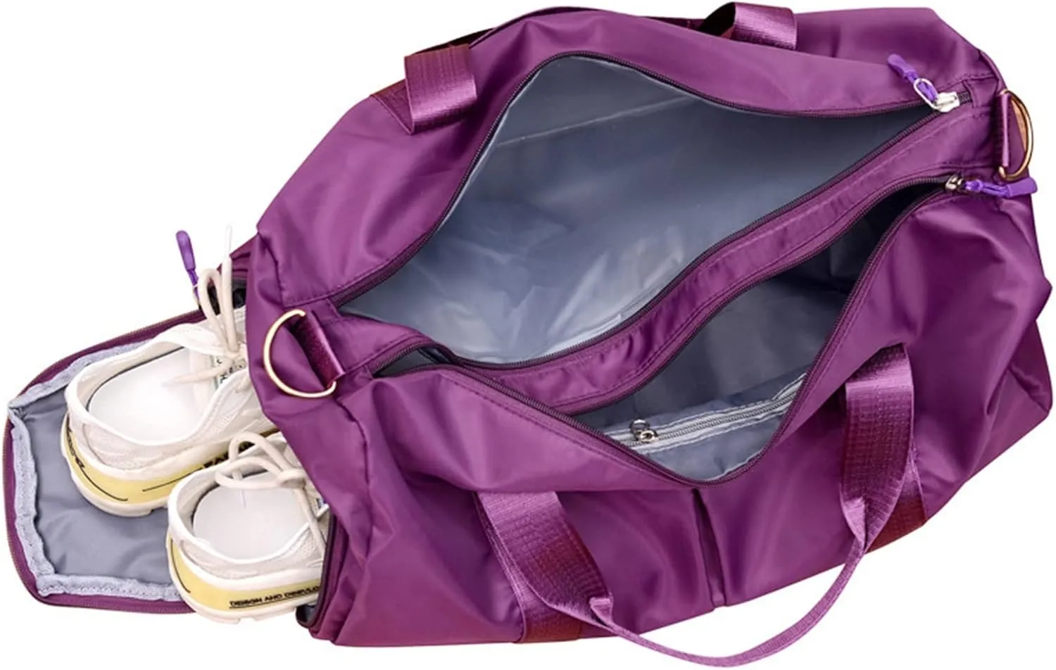 Sports Duffel Bags Travel Bags For Women Large Capacity Men Sports bag Waterproof Weekend Sac Voyage Female Messenger Bag Dry And Wet(Pink)