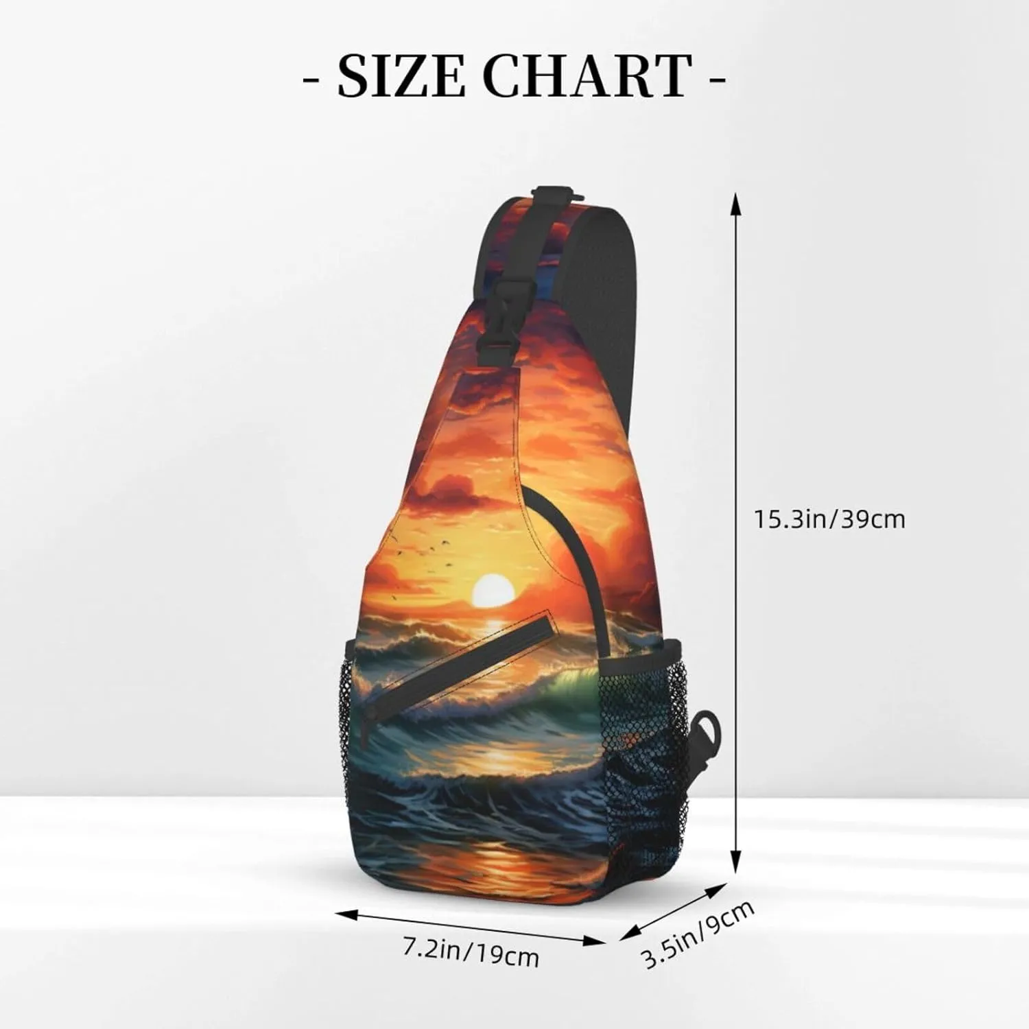 Spring Sunflowers Retro Flowers Crossbody Bag Chest Shoulder Bag Small Casual Backpack Suitable For Women Men Hiking