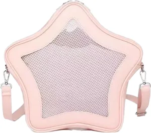 Star shaped ita backpack pin bag pin display Crossbody Bag cute handbag for Y2K Aesthetic