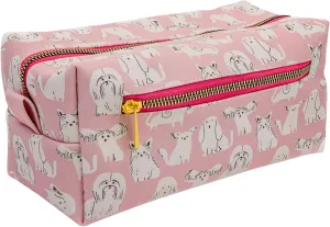 Studio Oh! Mothers Day Gifts Loaf Cosmetic Pouch - Makeup Organizer for Travel Size Toiletries - Metal Zippered Pouch Closes Securely - Water Resistant Vegan Leather - Watchdogs Loaf