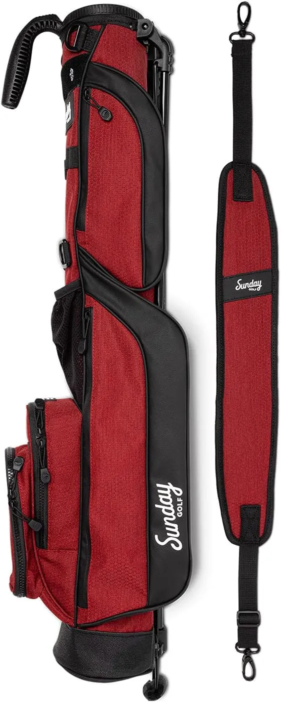 Sunday Golf Loma Bag - Lightweight Golf Bag with Strap and Stand – Easy to Carry Pitch n Putt Golf Bag – Stand Bag for The Driving Range, Par 3 and Executive Courses, 31 Inches