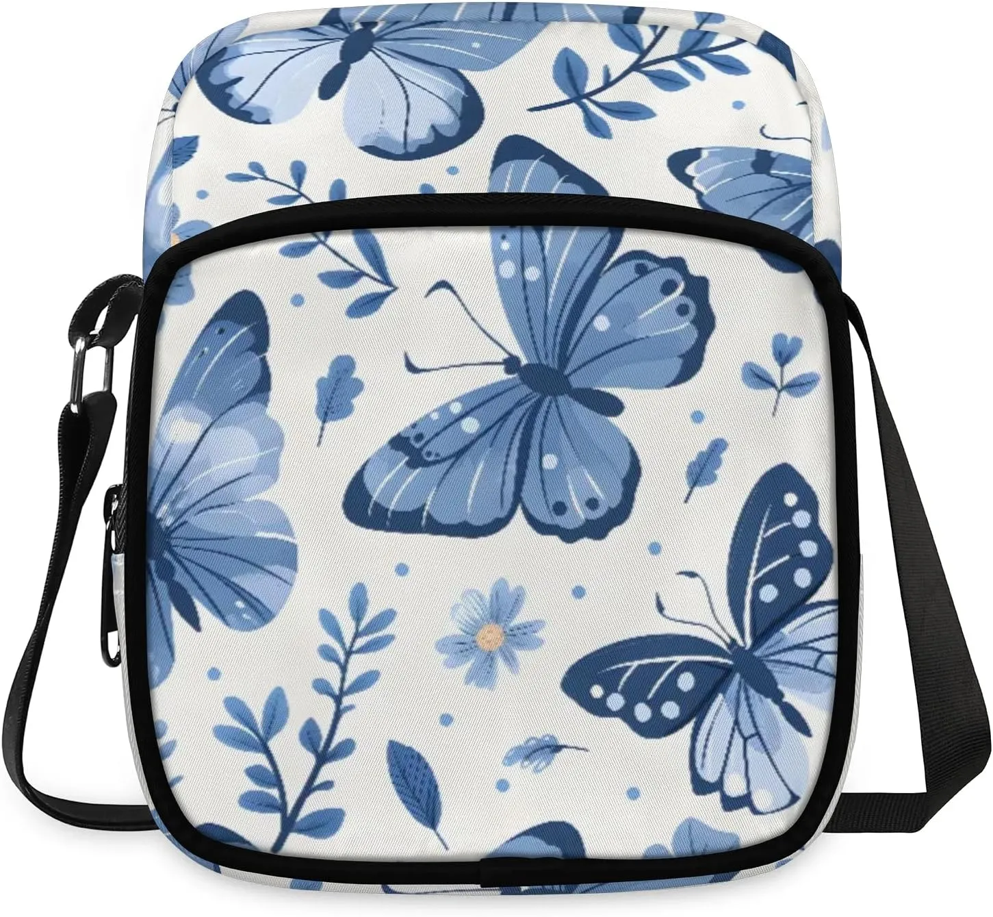 Sunlit Butterfly Crossbody Sling Bags Sling Backpack Shoulder Bag Lightweight Travel Backpack Fanny Packs Purses Handbags for Men Women Travel Cycling Skating