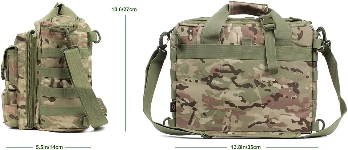 Tactical Briefcase, 15" Men's Messenger Bag Military Briefcase for Men