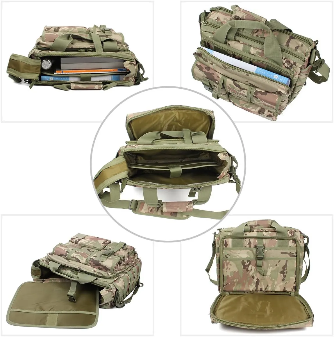 Tactical Briefcase, 15" Men's Messenger Bag Military Briefcase for Men