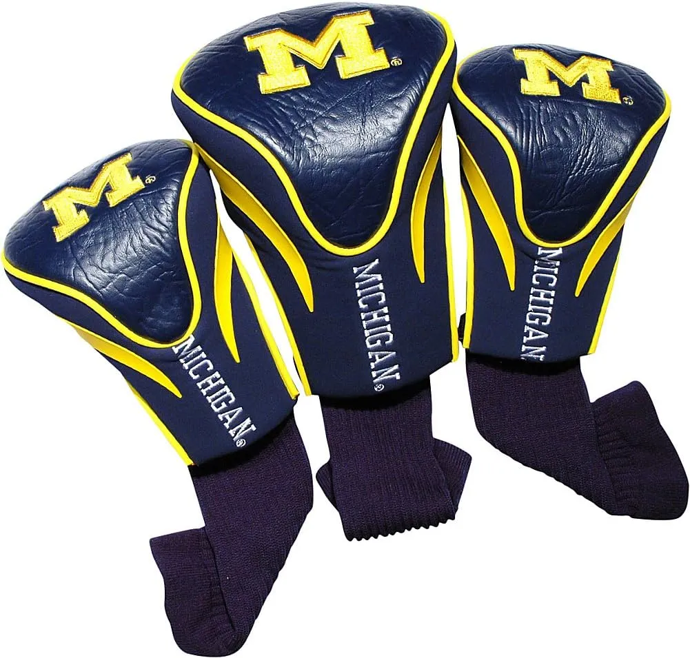 Team Golf NCAA Numbered 1, 3, & X, Fits Oversized Drivers, Utility, Rescue & Fairway Clubs, Velour Lined for Extra Club Protection