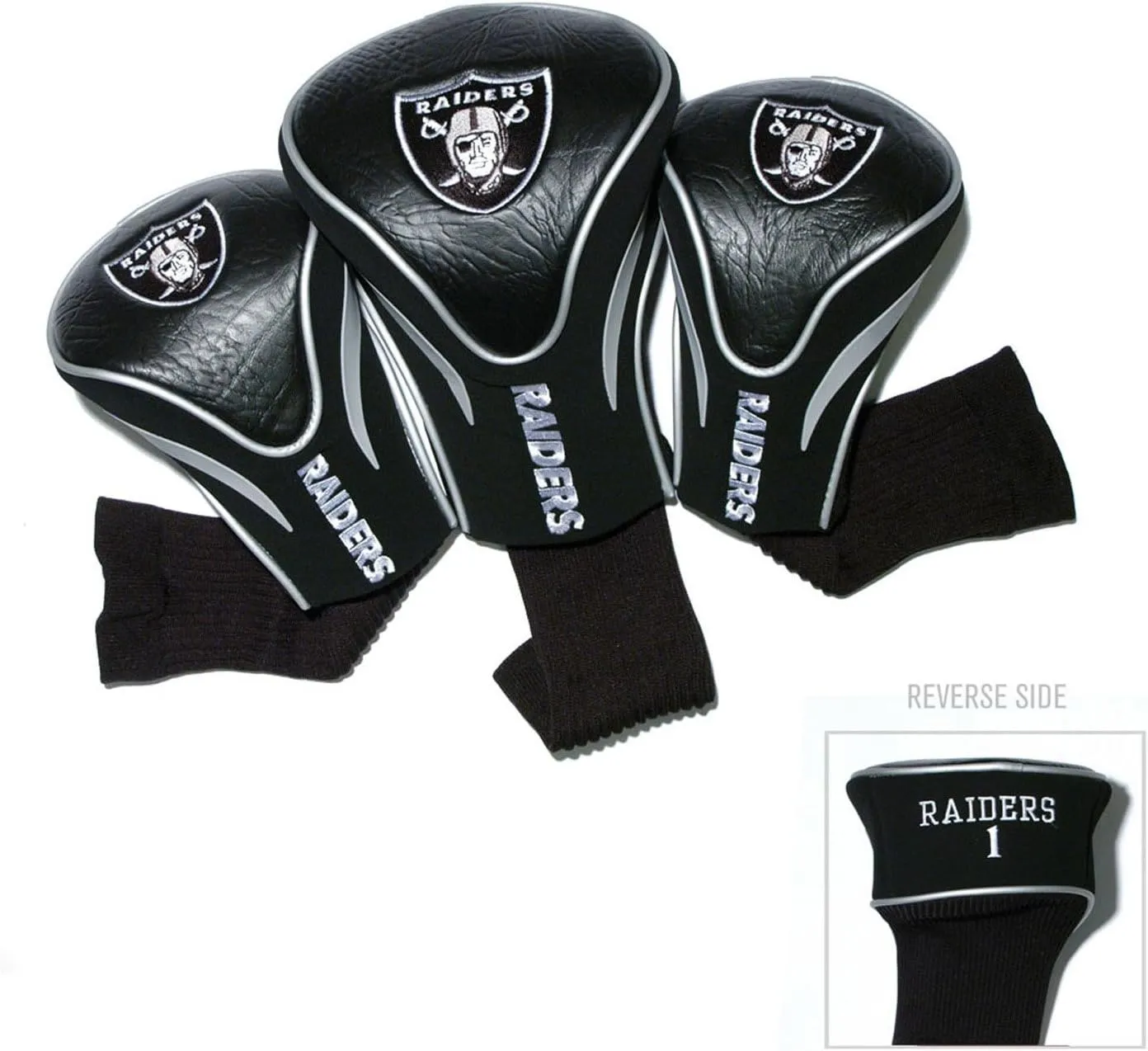 Team Golf NFL Numbered 1, 3, & X, Fits Oversized Drivers, Utility, Rescue & Fairway Clubs, Velour Lined for Extra Club Protection