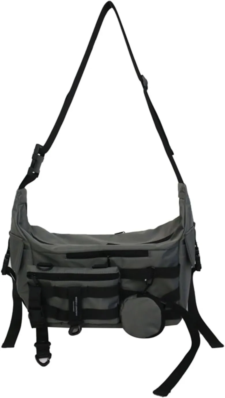 Techwear Crossbody Messenger Bag Japanese Harajuku Alt Emo Shoulder Bag Cool Hip Hop Goth Punk Streetwear