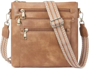Telena Crossbody Bags for Women Faux Leather Cross body Purses With Adjustable Strap