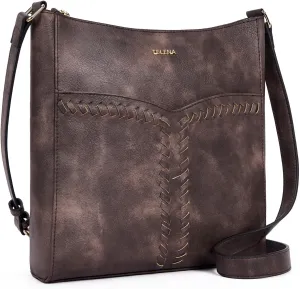 Telena Crossbody Purses for Women Trendy Vegan Leather Purses Bucket Hobo Bags Handbags with Adjustable Guitar Strap