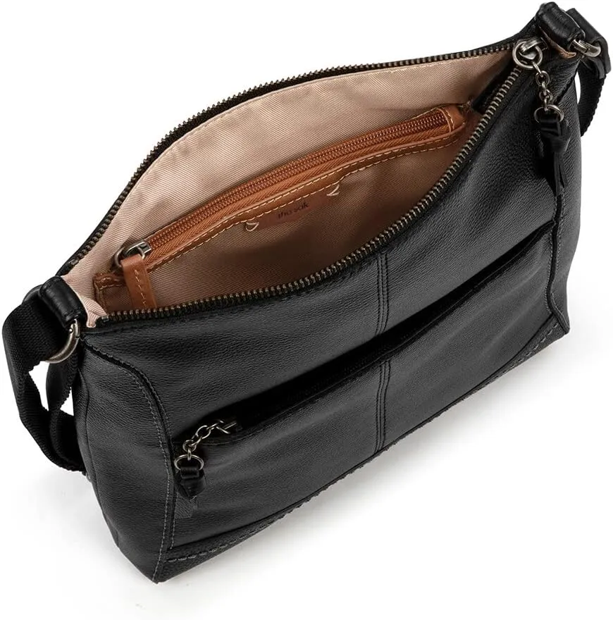 The Sak Lucia Crossbody Bag in Leather, Convertible Purse with Adjustable Strap