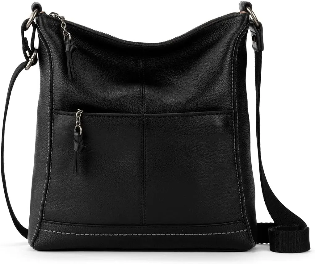 The Sak Lucia Crossbody Bag in Leather, Convertible Purse with Adjustable Strap
