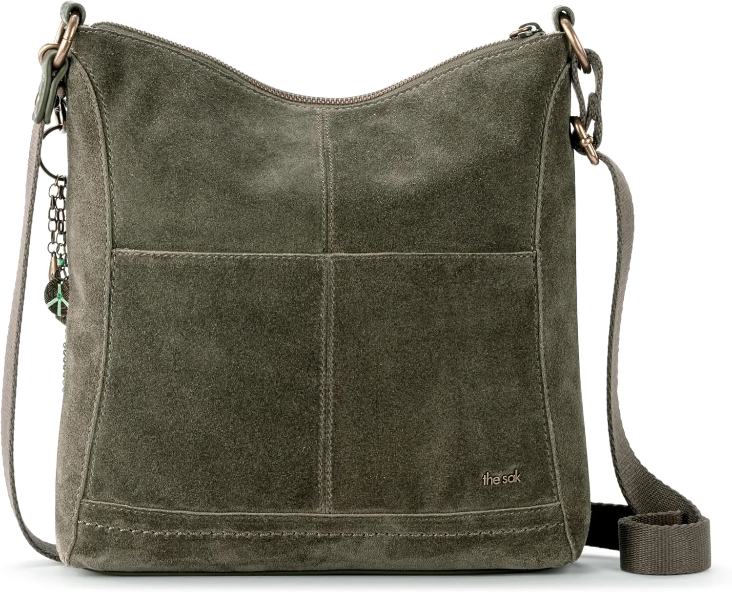 The Sak Lucia Crossbody Bag in Leather, Convertible Purse with Adjustable Strap