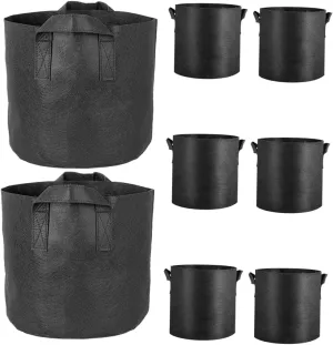 Thickened Non-Woven Grow Bags for Vegetable Planting Potato Growing Bags Fabric Pots Breathable Material Safe for Garden Deck Patio Porch