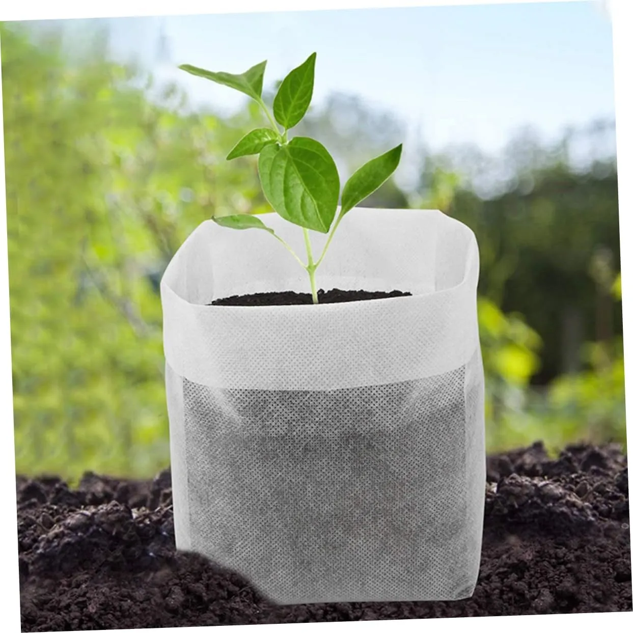 Thicker Non-Woven Seedling Bag Set Plant Nursery Bags for Breeding Easy to Move Breathable Design for Healthy Root Formation