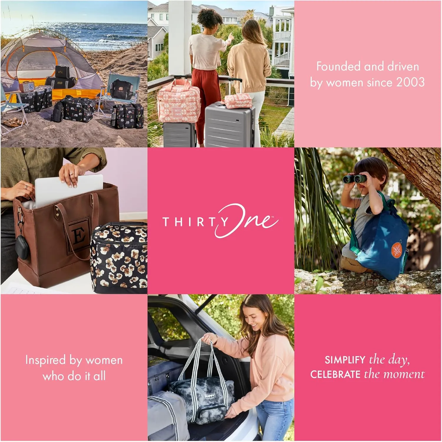 THIRTY-ONE Gifts Tapered Pouch, Zippered Pouch for Purse, Travel Bag, or House Organization, All In Neutral Smooth Pebble