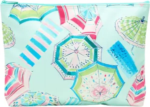 Thirty-One Gifts Zipper Pouch, Large Zippered Pouch for Purse, Travel Bag, or Home Organization, Under the Umbrella