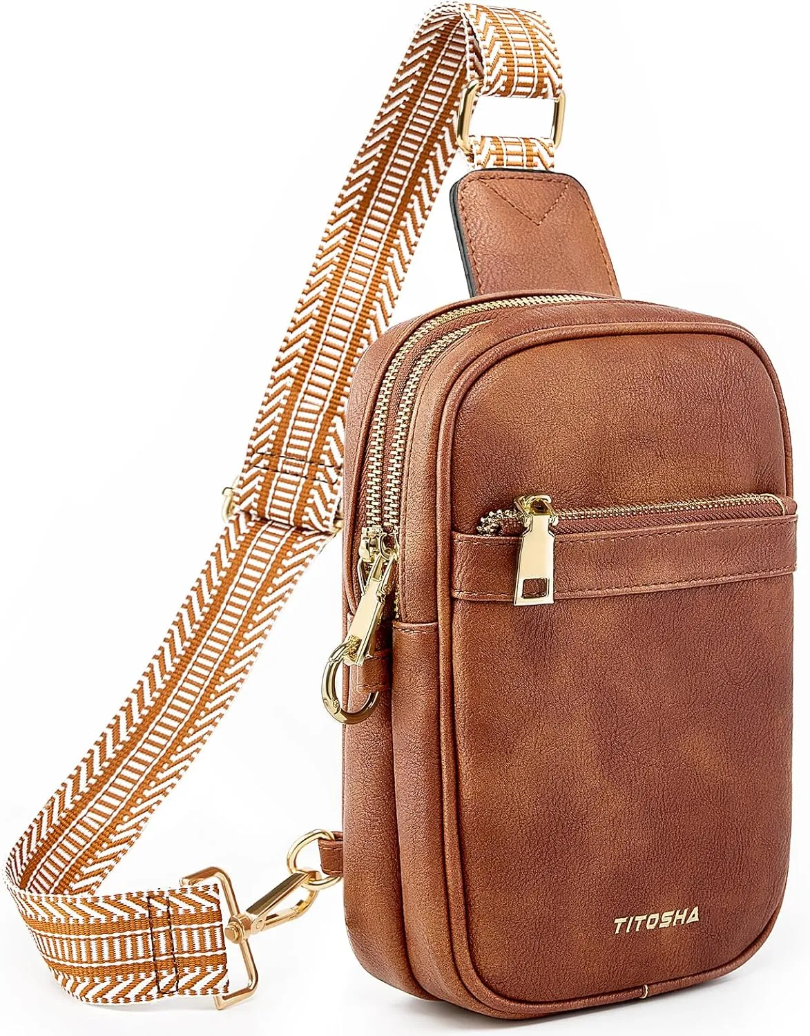 Titosha Anti Theft Small Sling Bags for Women RFID Blocking Cross Body Travel Purse Fanny Packs with Anti-Pickpocket Clip