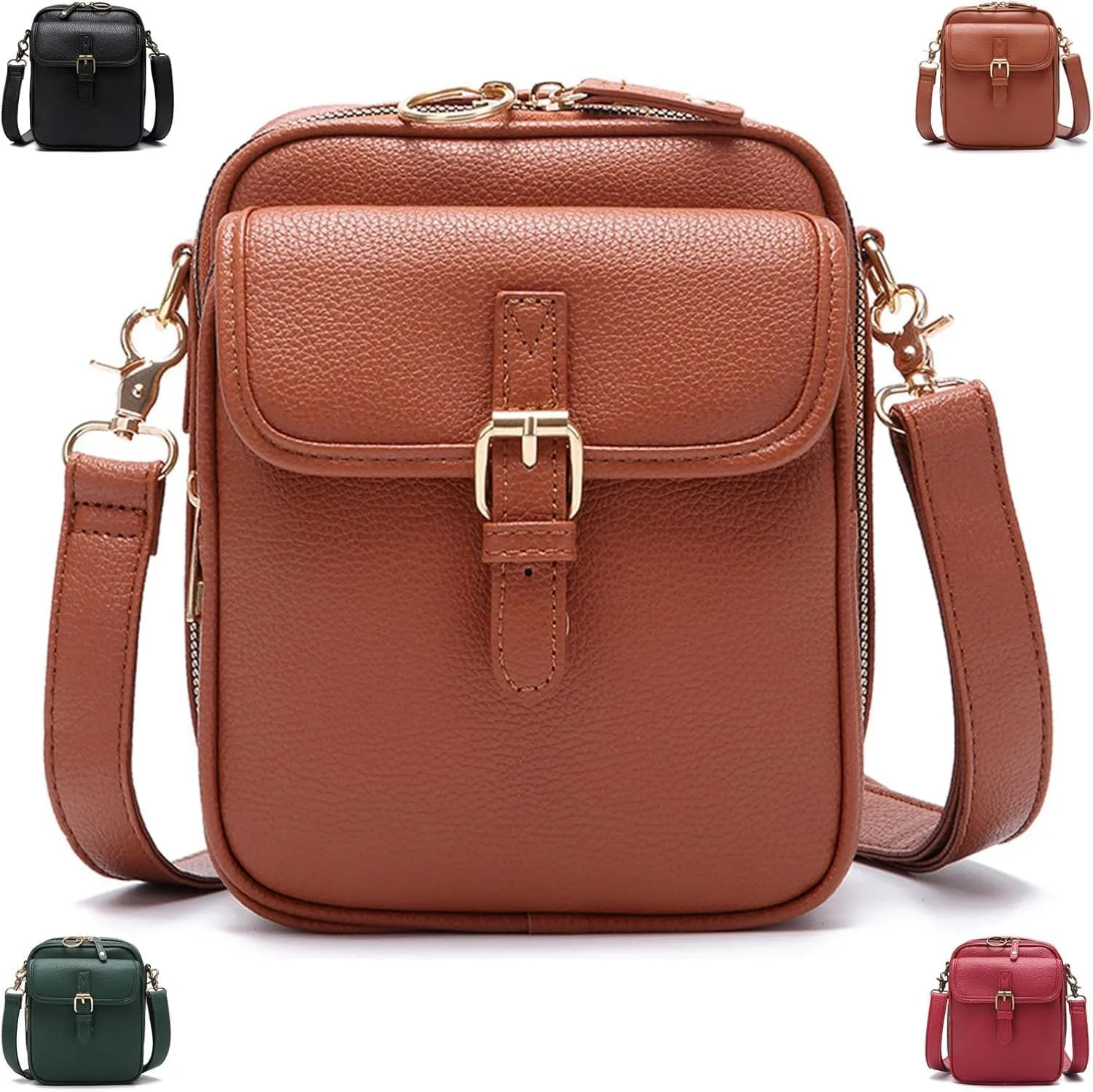 Tojoyride Crossbody Bag, Urvashi Crossbody Bag, Vintage Anti Theft Purse Messenger Shoulder Bags Built In Wallet