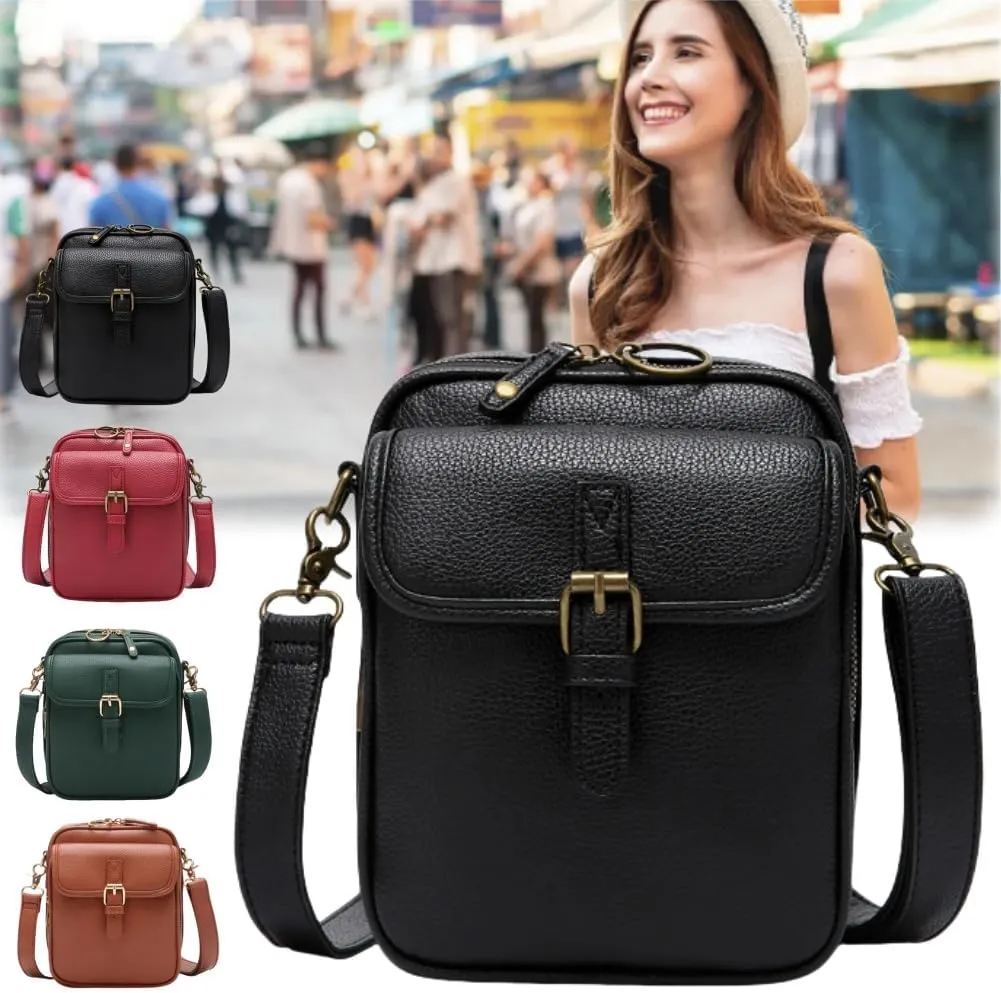 Tojoyride Crossbody Bag, Urvashi Upgraded Vintage Anti Theft Purse Messenger Crossbody Bags, with 10 Compartments