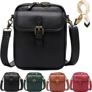 Tojoyride Crossbody Bag, Urvashi Upgraded Vintage Anti Theft Purse Messenger Crossbody Bags, with 10 Compartments