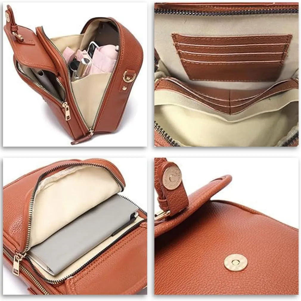 Tojoyride Crossbody Bag,Urvashi Crossbody Bag,Anti Theft Purse,Purse With Built In Wallet,With 10 Card Slots