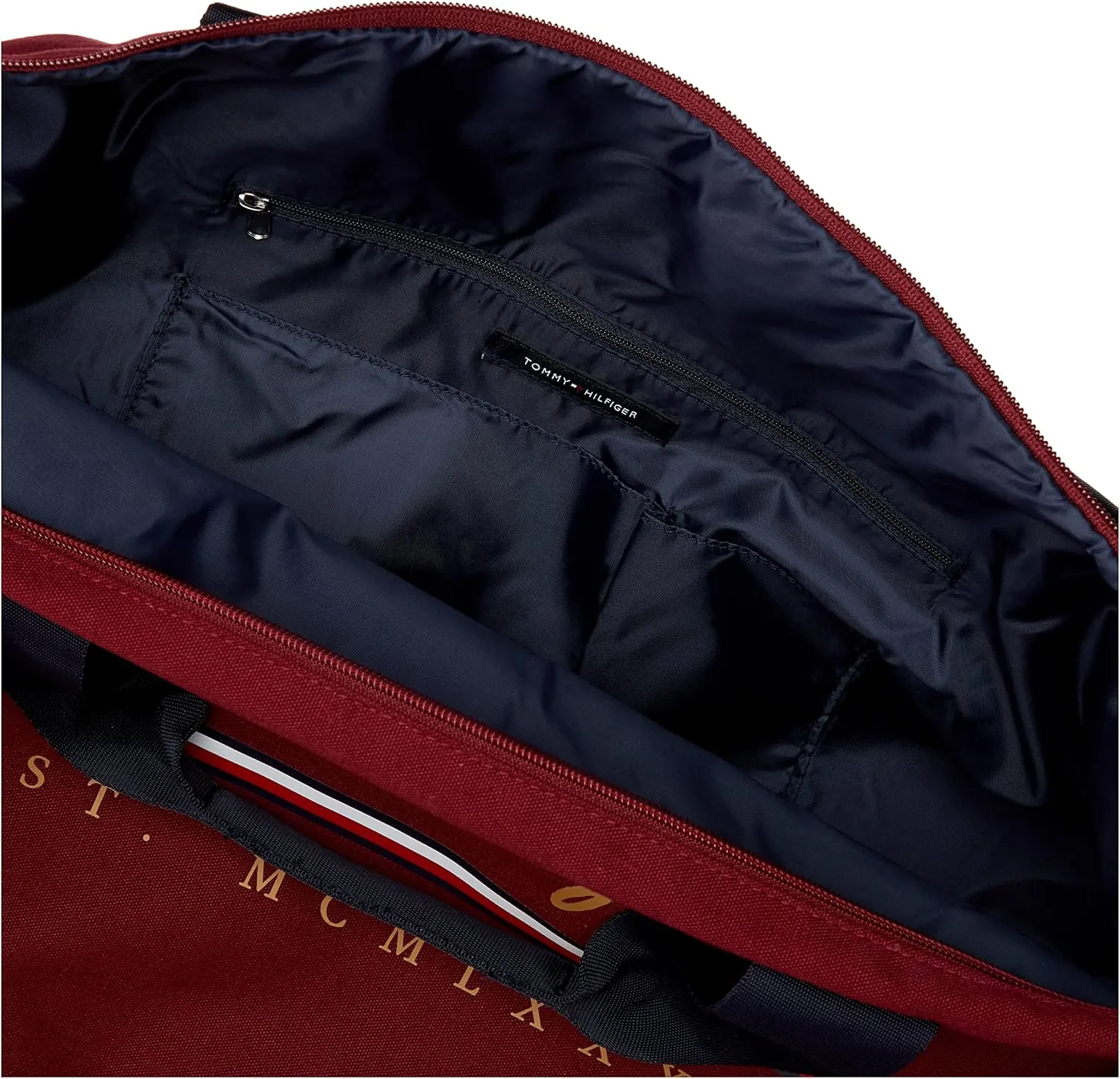 Tommy Hilfiger Mens York Bag DUFFLE, Rouge
