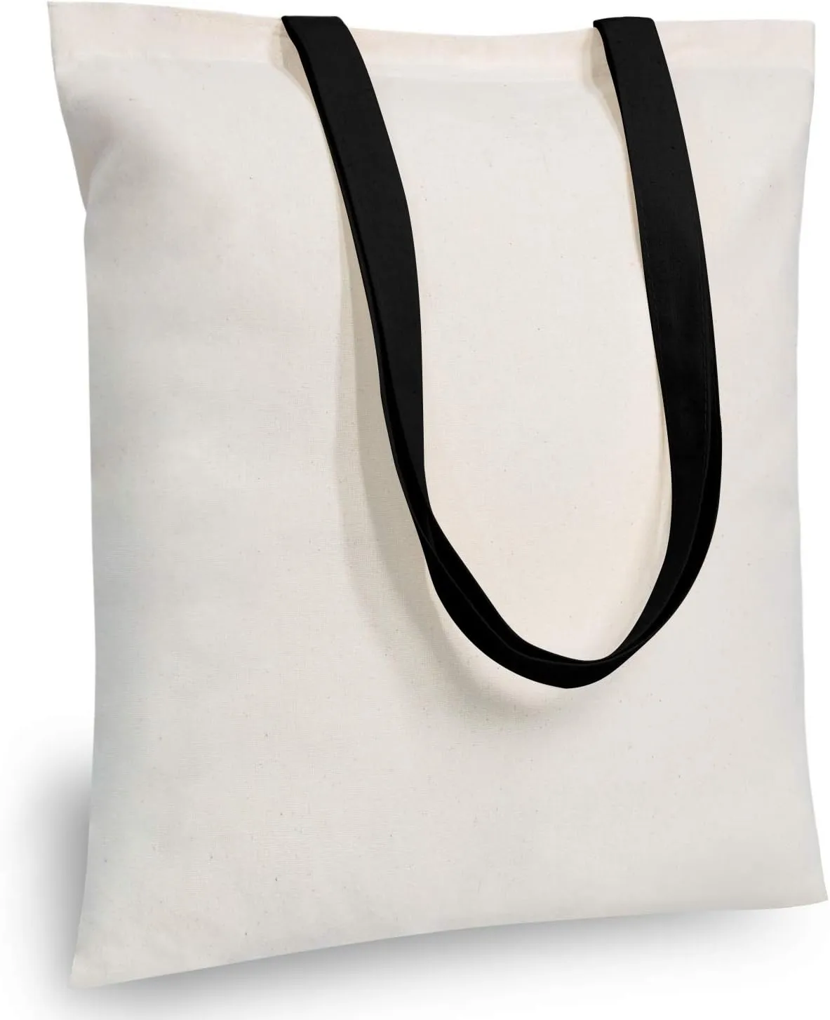 TOPDesign 5-Pack Economical Cotton Tote Bag, Lightweight Medium Reusable Grocery Shopping Cloth Bags, Suitable for DIY, Advertising, Promotion, Gift, Activity