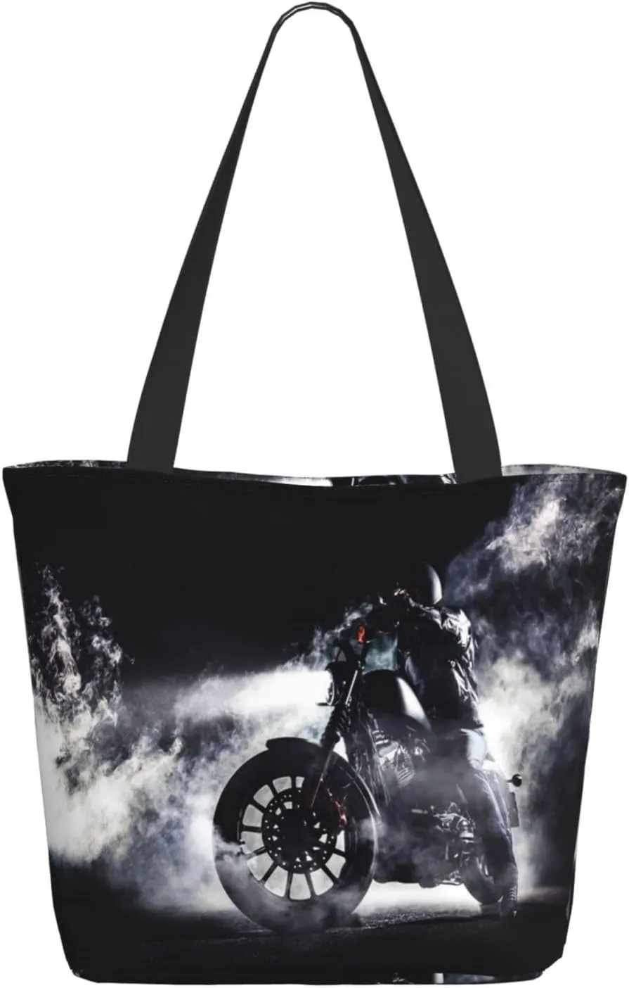 Tote Bag for Women, Red Rescue Fire Truck Tote Bag, Travel Tote Handbags for Gym