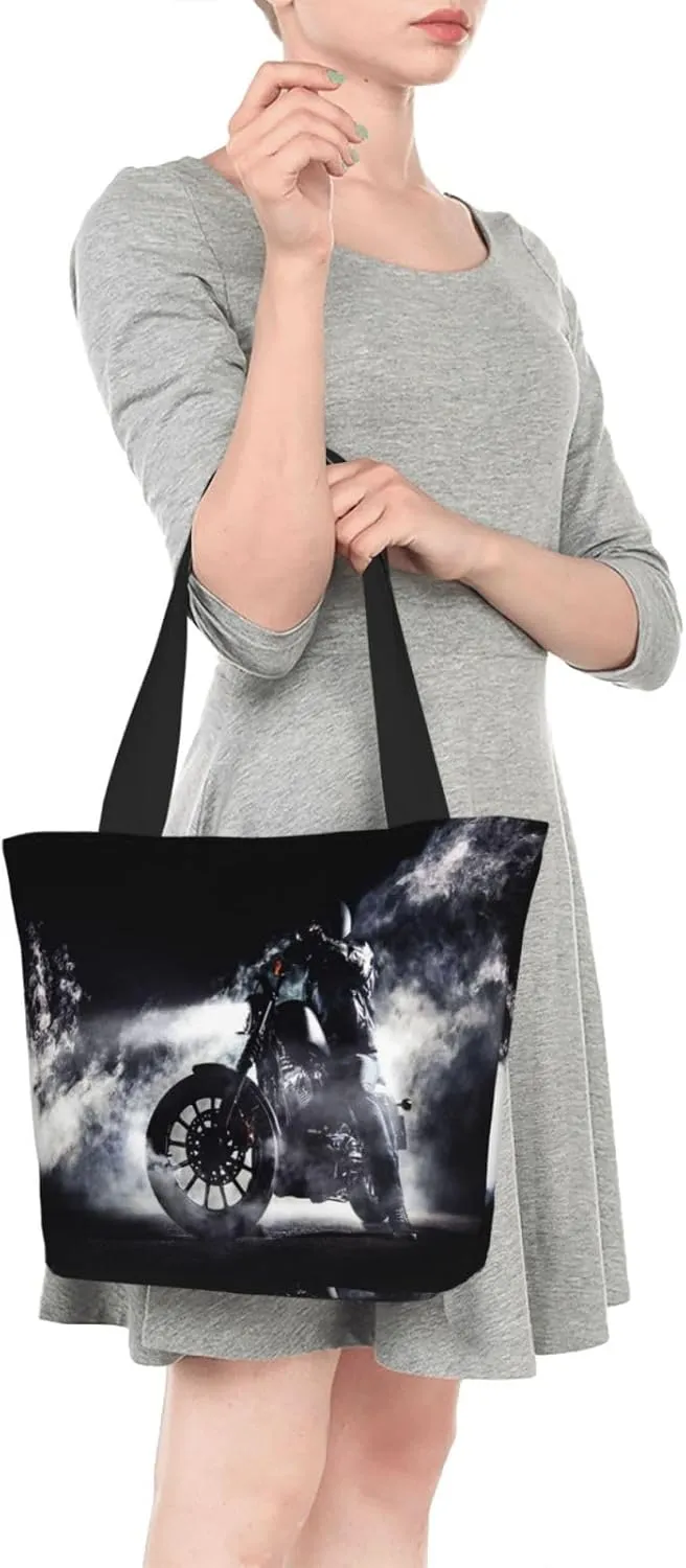 Tote Bag for Women, Red Rescue Fire Truck Tote Bag, Travel Tote Handbags for Gym