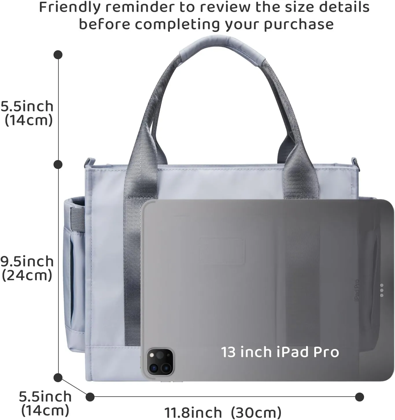 Tote Bag for Women Waterproof Shoulder Bags Stylish Handbag Purse Durable Travel Messenger for Daily Use Work Shopping