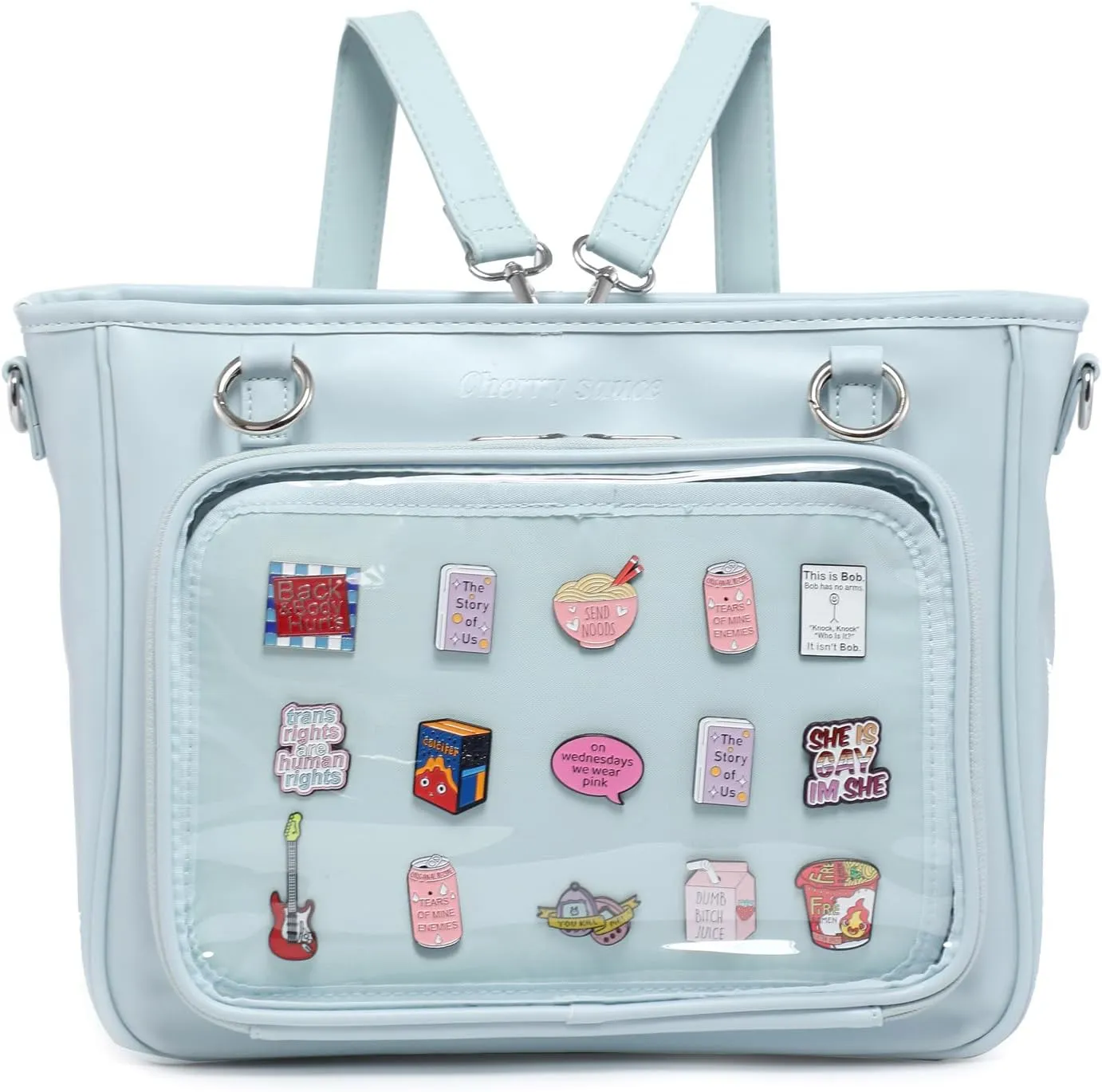 Tote bag Ita Bag Crossbody Shoulder Bag Backpack Kawaii Purses and Handbags with Pin Display