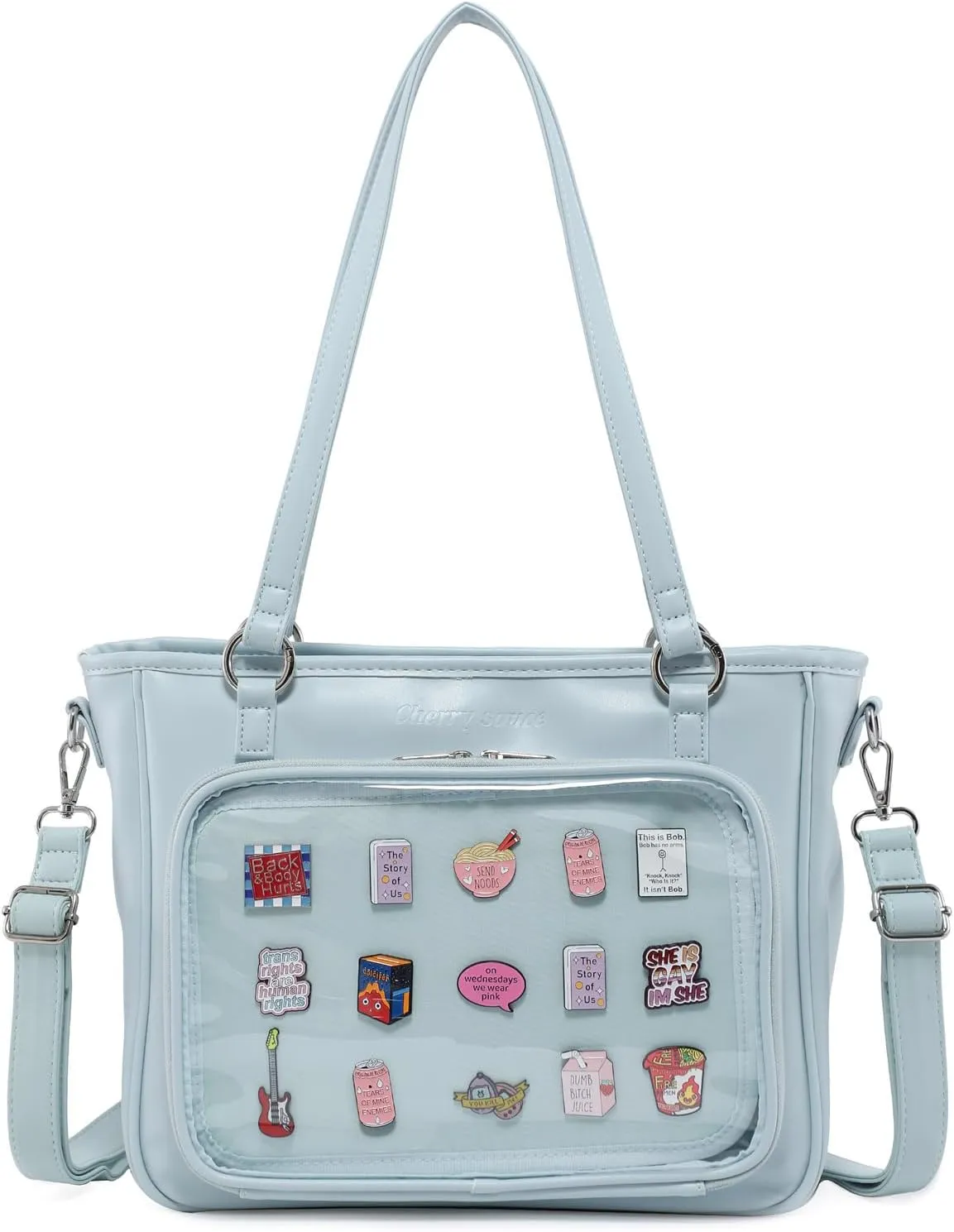 Tote bag Ita Bag Crossbody Shoulder Bag Backpack Kawaii Purses and Handbags with Pin Display