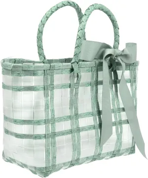 Transparent Women Handbag Capacity Beach Bag for Outdoor Activities Stylish Woven Tote for Travel and Storage