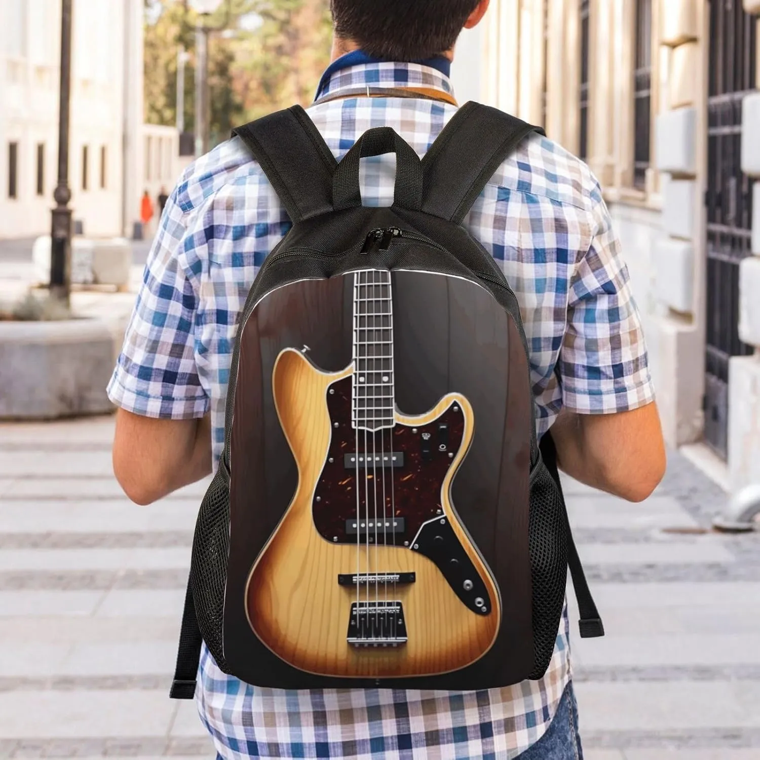 Travel Backpack for Women Men Lightweight 17 inch Laptop Bag Guitar Musical instrument Backpack Casual Daypack