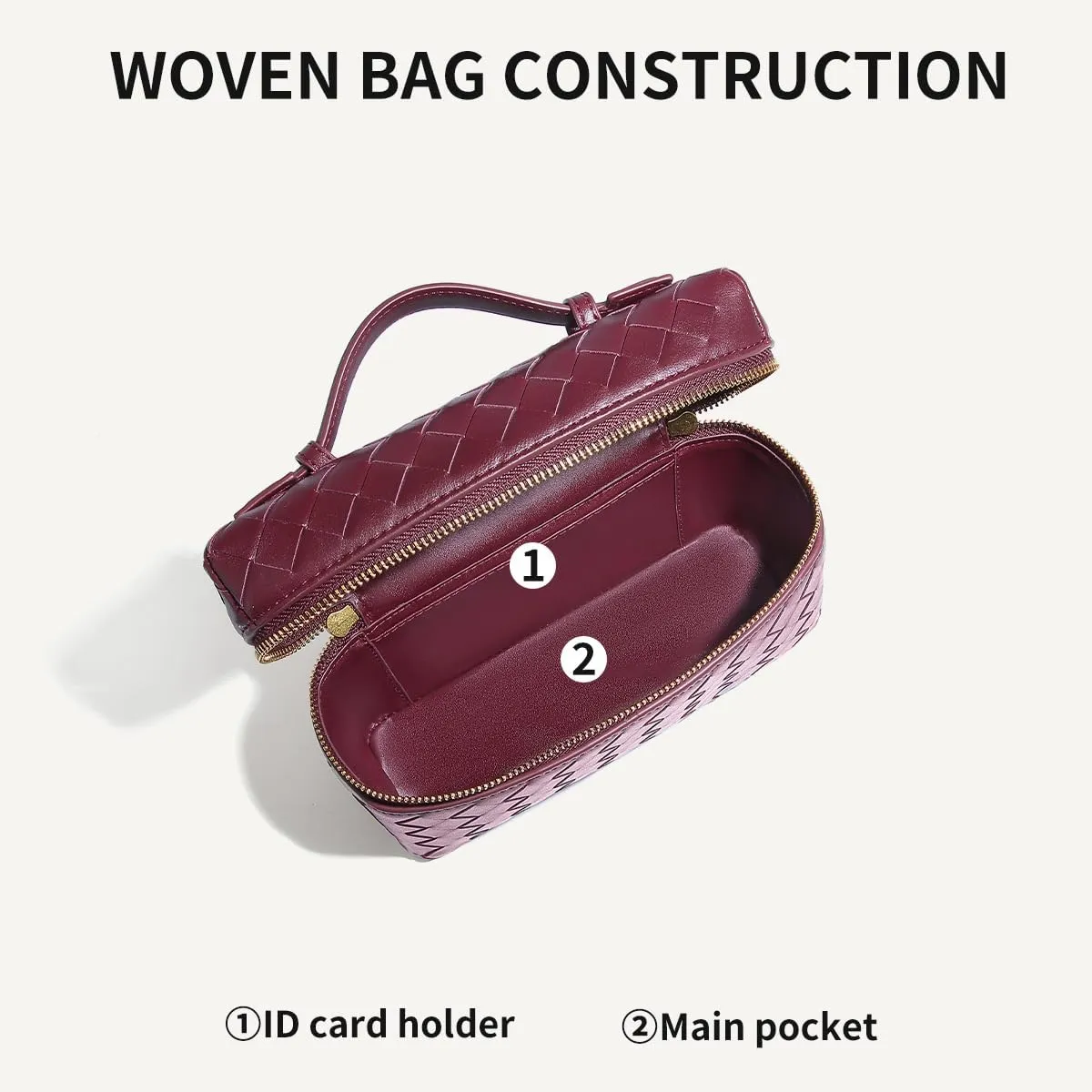 Trendy Woven Crossbody Purse Bag for Women Cute Shoulder Bag Square Box Bags Mini PU Leather Top Handle Purses Handbag