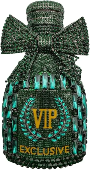 UMREN Women Champagne Bottle Rhinestone Evening Bag Sweet Bow Crystal Purse Clutch Unique Handbag Cocktail Party Shoulder Bag