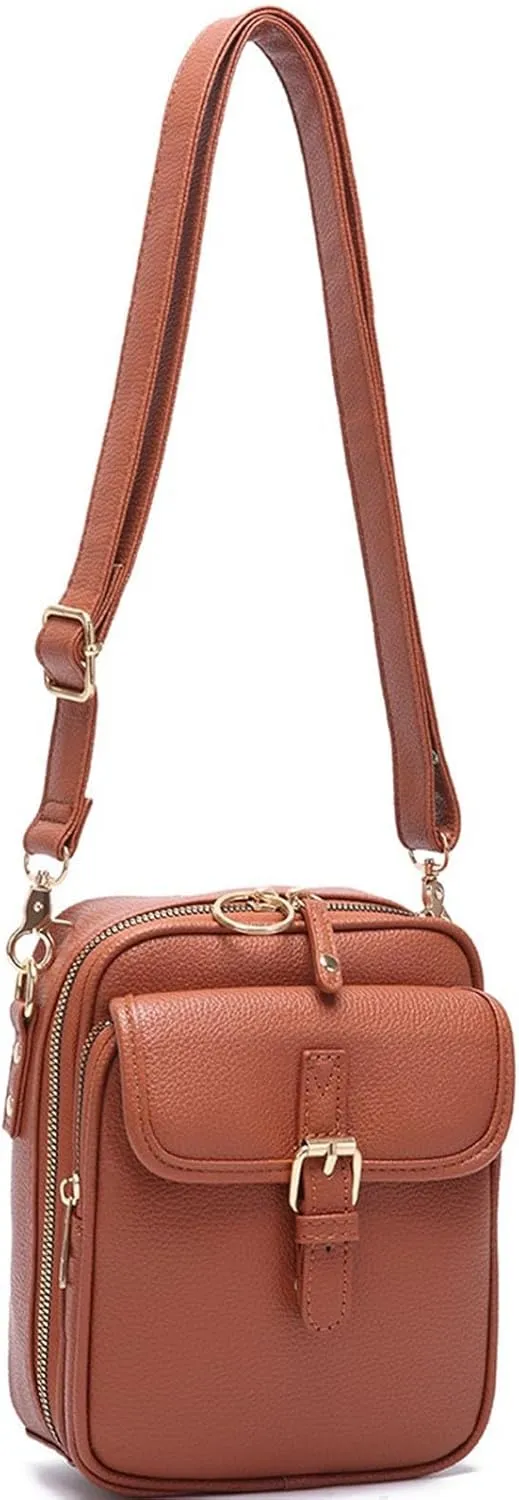 Urvashi Crossbody Anti Theft Leather Bag, Collaborateam Crossbody Bag for Women, Tojoyride Crossbody Bag(Black)