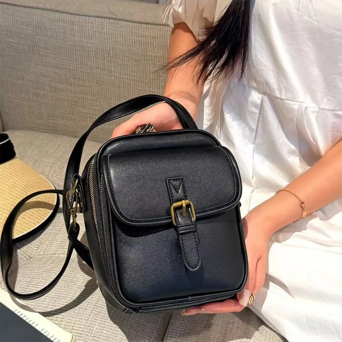 Urvashi Crossbody Leather Bag, 2025 Upscale Collaboraten1 Crossbody Leather Bag, Crossbodys Purse with Built in Wallet