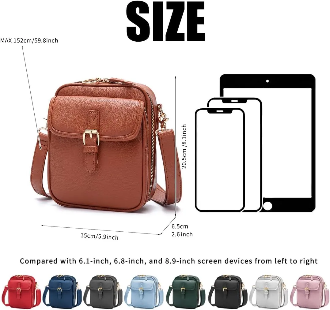 Urvashi Crossbody Leather Bag, 2025 Upscale Collaboraten1 Crossbody Leather Bag, Crossbodys Purse with Built in Wallet