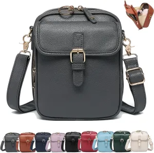 Urvashi Crossbody Leather Bag, Luma Urvashi Leather Bag, Retro Double-Layer Large Capacity Mini Crossbody Bags
