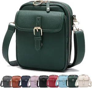 Urvashi Crossbody Leather Bag, Luma Urvashi Leather Bag, Retro Double-Layer Large Capacity Mini Crossbody Bags