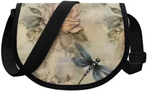 Uskorhein Boho Mushroom Hedgehog Flower Horse Shark Crossbody Bags Cell Phone Purse Sling Bag Leather Crossbody Sling Purse
