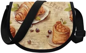 Uskorhein Boho Mushroom Hedgehog Flower Horse Shark Crossbody Bags Cell Phone Purse Sling Bag Leather Crossbody Sling Purse