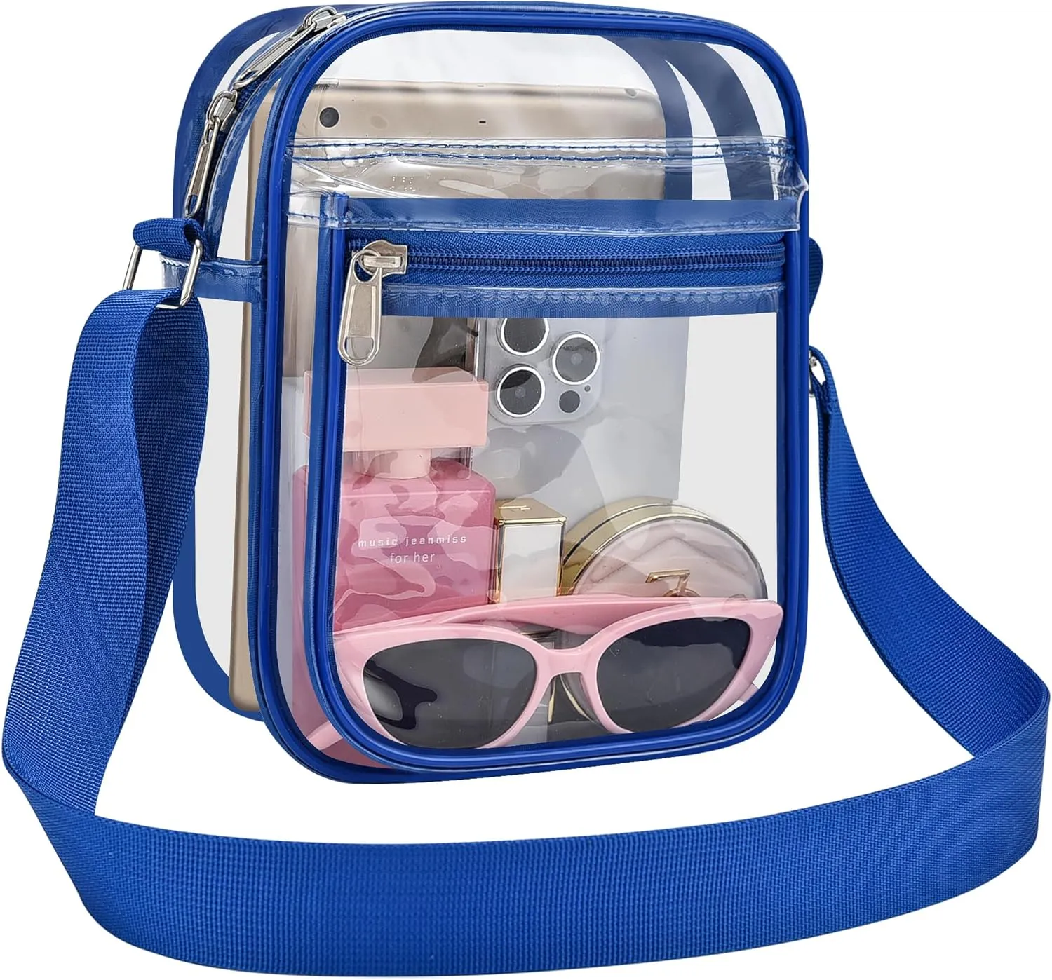 USPECLARE Clear Purse Bag for Stadium Events Clear Messenger Bag for Men and Women