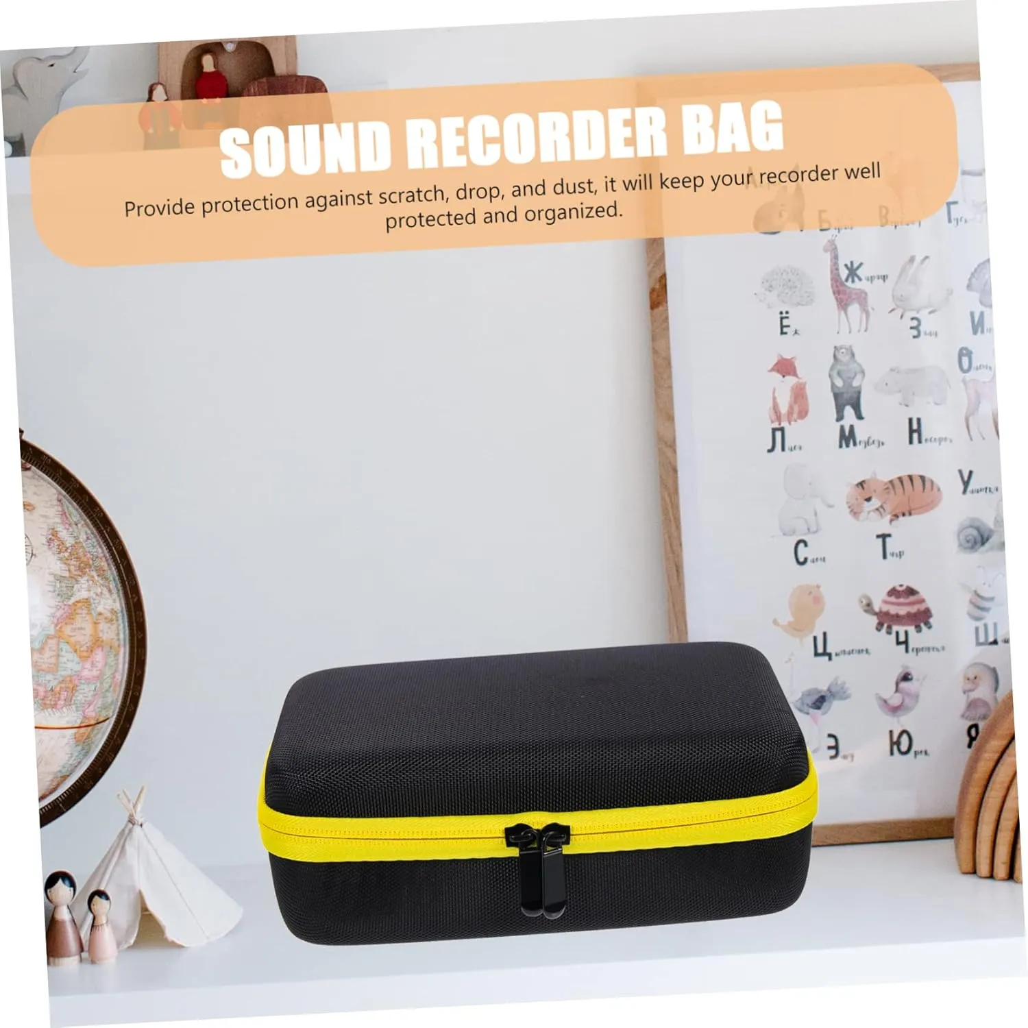 Vaguelly 3pcs Kit Toiletry Bag for Travel Recorder Pouch Digital Recorders Pouch Cosmetic Handbag Storage Bags Protective Bag Oxford Cloth Pencil Case Household