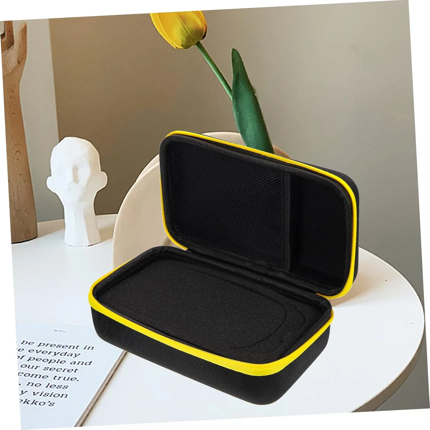 Vaguelly 4pcs Kit Machine Storage Case Earbuds Container Case for Recorder Cosmetic Handbag Sound Recorder Bag Recorder Carry Case Office Portable Digital Bag Velvet