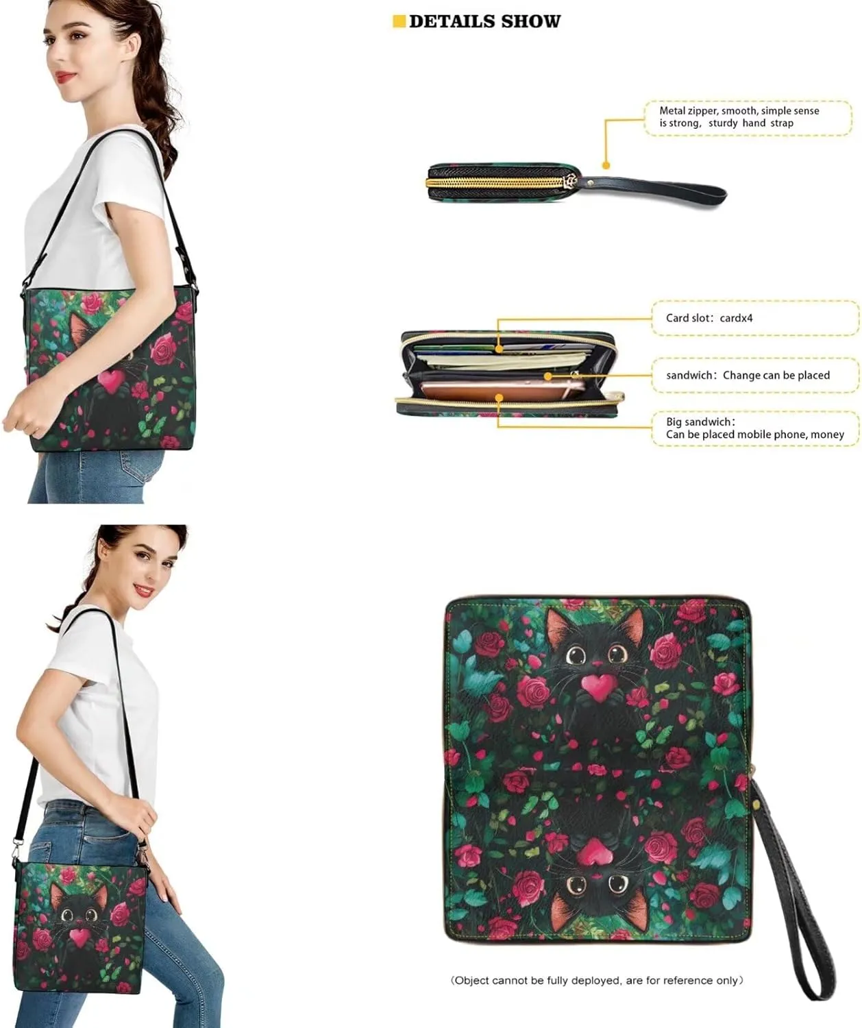 Valentine Bucket Crossbody Bags Set for Women Girls, Leather Bucket Tote Bag Satchel Purse Gift for Wife Girlfriend